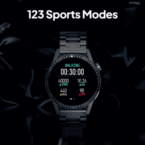 Fire-Boltt Ultimate Stainless Steel Luxury Smartwatch, Bluetooth Calling | 1.39" | Black Metal