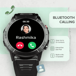 boAt Lunar Fit Smartwatch with Bluetooth Calling | 36.9mm | AMOLED Display/IP67 Water Resistant | Active Black Strap