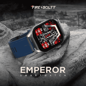 Fire-Boltt Emperor Bluetooth Calling Smartwatch | 1.96" | Silver Blue