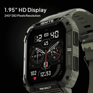 Fire-Boltt Combat Smart Watch | BSW130 | Camo Green