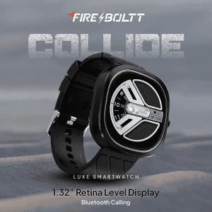 Fire-Boltt Collide Display Smartwatch | 1.32" | Black