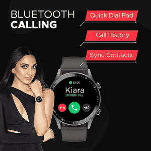 Fire-Boltt Smartwatch Talk 2 Bluetooth Calling Smartwatch | ‎BSW042 | Black
