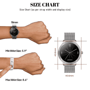 Fire-Boltt Allure Women's Lux Edition Smartwatch | 1.09" | Silver