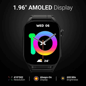 Fire-Boltt Emperor Bluetooth Calling Smartwatch | 1.96" | Black