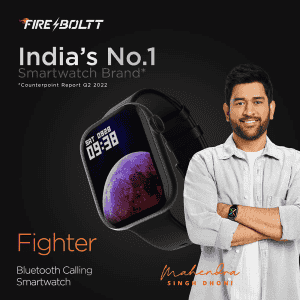Fireboltt Fighter BSW122 Smart Watch | Black