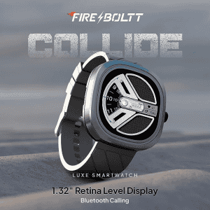 Fire-Boltt Collide Display Smartwatch, Bluetooth Calling | 1.32" | Grey