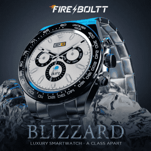 Fire-Boltt Blizzard Luxury watch with BT Calling Smartwatch | 1.28"| Gold Silver metal smart watch