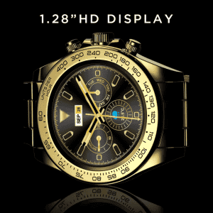 Fire-Boltt Blizzard 1.28 Luxury BT Calling Smartwatch | Gold Strap