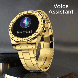 Fire-Boltt Blizzard 1.28 Luxury BT Calling Smartwatch | Gold Strap