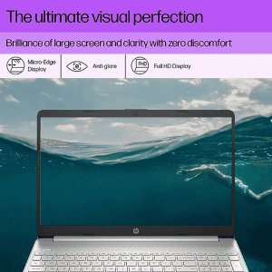 HP 15s fq5190TU Thin & Light Laptop | 15.6-inch | 12th Gen Intel Core i7-1255U,FHD, 16GB DDR4/512GB SSD | Silver
