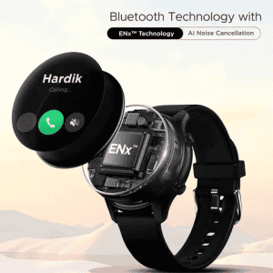 boAt Lunar Connect Plus Smartwatch| 36.32mm | Active Black