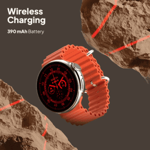 Fire-Boltt Cyclone Smartwatch | 1.6'' | Orange Strap