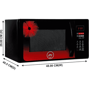 Godrej Convection Microwave Oven | 23 L | Red Daisy, Black | GME 723 CF3 PM