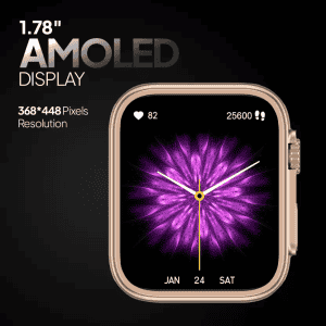 Fire-Boltt Edge AMOLED Bluetooth Calling Smart Watch | 1.78" | Rose Gold