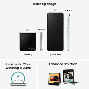 Samsung Galaxy Z Flip5 5G | 256GB Storage/8GB RAM | Lavender