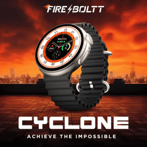 Fire-Boltt Cyclone Smartwatch | 1.6'' | Silver Black | BSW124