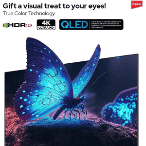 Impex | evoQ 65S4QLC2 | 165 cm (65 Inch) | QLED Smart Google LED TV | Black