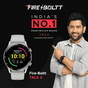 Fire-Boltt Smartwatch Brand Talk 2 Bluetooth Calling Smartwatch | Silver Grey