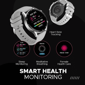 Fire-Boltt Smartwatch Brand Talk 2 Bluetooth Calling Smartwatch | Silver Grey