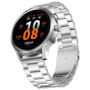 Fire-Boltt Infinity Luxe Vivid HD Round Display, Stainless Steel Luxury Smartwatch Bluetooth Calling |1.6” | Silver Smart watch