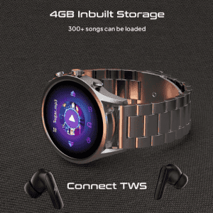 Fire-Boltt Infinity Luxe Vivid HD Round Display, Stainless Steel Luxury Smartwatch Bluetooth Calling |1.6” | Silver Smart watch