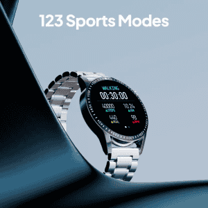 Fire-Boltt Ultimate Stainless Steel Luxury Smartwatch | Bluetooth Calling | Silver Metal | BSW158