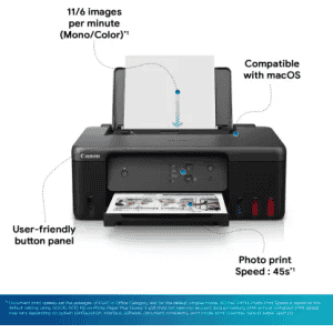 Canon Inktank Single Function Color Inkjet Printer | Black | G1730