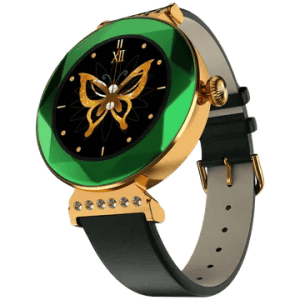 FIRE-BOLTT Emerald Smartwatch with Bluetooth Calling | HD Display | IP68 Water Resistant | Green Strap