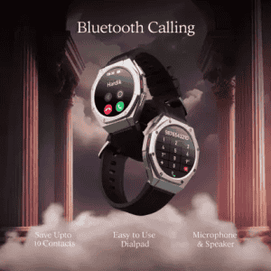 boAt Enigma X600 Smartwatch with Bluetooth Calling | AMOLED Display | IP68 Water Resistant | Jet Black Strap