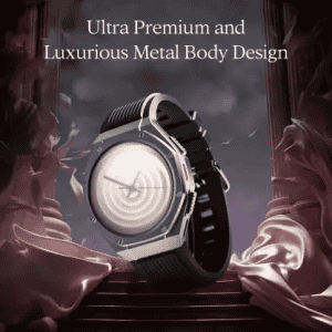 boAt Enigma X600 Smartwatch with Bluetooth Calling | AMOLED Display | IP68 Water Resistant | Jet Black Strap