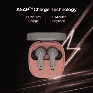 boAt Airdopes 411 ANC In Ear TWS Earbuds with Active Noise Cancellation | Grey Hurricane
