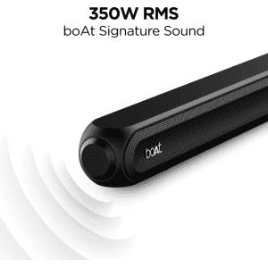 boAt Aavante Bar 3200D Bluetooth Soundbar | Dolby Audio | 350 W | Premium Black