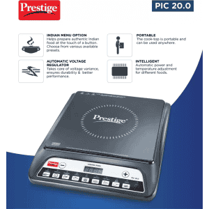 Prestige PIC 20.0 Induction Cooktop | 1600 W | Black