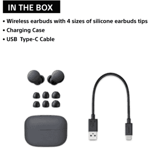 SONY TWS Bluetooth Headset | Black | WF-LS900N