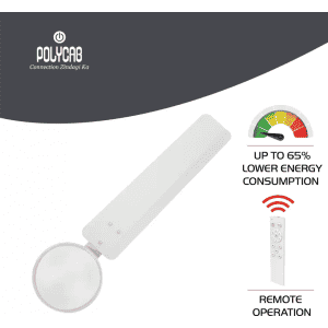 Polycab Airika BLDC 3 Blade Ceiling Fan | 1200 mm | White