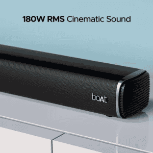 boAt Aavante Bar 2400 Bluetooth Soundbar | Wired Subwoofer | 5.1 Channel | Black