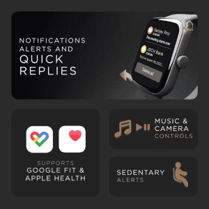 boAt Wave Lynk Voice Smartwatch with Bluetooth Calling |  Grey Strap