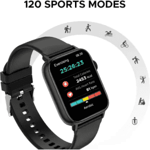 Fire-Boltt Hercules | 1.83" Large Display, BT Calling with Voice Assist & Metal Body Smartwatch | Black Strap, Free Size