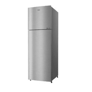 Haier 268 Litres 2 Star Frost Free Double Door Convertible Refrigerator with Turbo Icing | HRF-3182BIS-P | Inox Steel