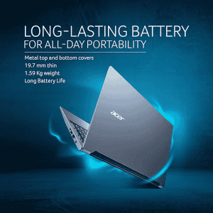 Acer Aspire Lite AMD Ryzen 5 5500U Premium Metal Laptop | 8GB RAM/512GB SSD | AL15-41 | 15.6 | Steel Gray
