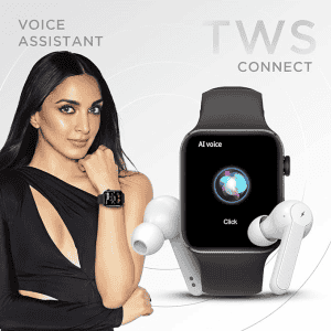 Fire-Boltt Visionary 1.78" AMOLED Bluetooth Calling Smartwatch  | Black