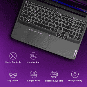 Lenovo IdeaPad Gaming 3 Intel Core i5-11320H | 8GB/512GB SSD | 82K101R9IN | FHD IPS 144Hz Gaming Laptop | Shadow Black/2.25Kg