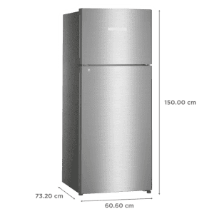 LIEBHERR 265 L 3 Star | Frost Free Double Door Refrigerator with Forced Air Cooling | TCSL 2620 Edelstahllook
