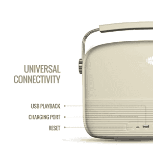 SAREGAMA Carvaan  | Hindi 10 W Bluetooth Home Audio Speaker  | Porcelain White, Stereo Channel