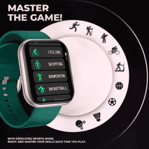 CORSECA Snugar Multifunction Calling Smart Watch Smartwatch | Green Strap