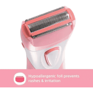 PHILIPS SatinShave Essential Women's Electric Shaver for Legs, Cordless Wet and Dry Use  | HP6306 |  Trimmer 60 min Runtime 10 Length Settings | Multicolor
