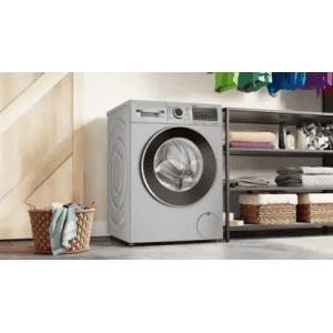 BOSCH | 8 kg | Fully Automatic Front Load Washing Machine with In-built Heater | Silver