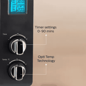 PHILIPS | 25-Litre HD6975/00 | Oven Toaster Grill with Motorised Rotisserie Opti Temp Technology | Grey