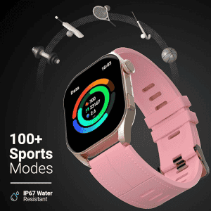 Fire-Boltt Emperor | BSW123  | Bluetooth Calling Smartwatch | GOLD PINK