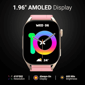 Fire-Boltt Emperor | BSW123  | Bluetooth Calling Smartwatch | GOLD PINK
